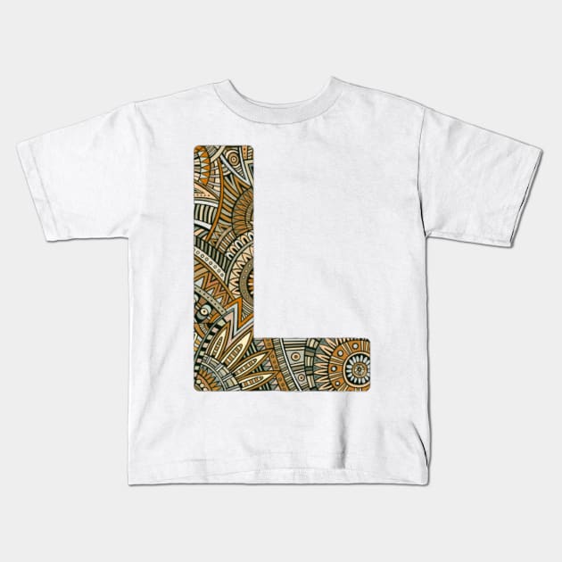 Letter Kids T-Shirt by ZoeBaruch